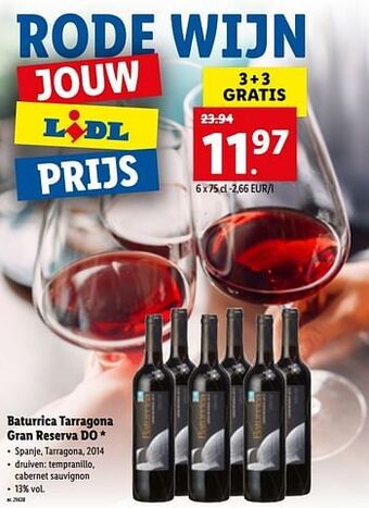Lidl Baturrica tarragona gran reserva do aanbieding