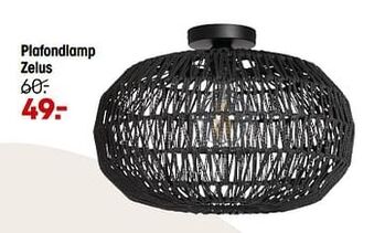 Kwantum Plafondlamp zelus aanbieding