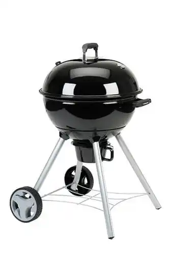 Brico Landmann houtskoolbarbecue Kepler600 zwart 56cm aanbieding