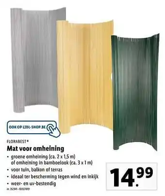 Mat voor omheining
