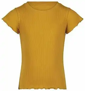 HEMA HEMA Kinder T-shirt Rib Geel (geel) aanbieding