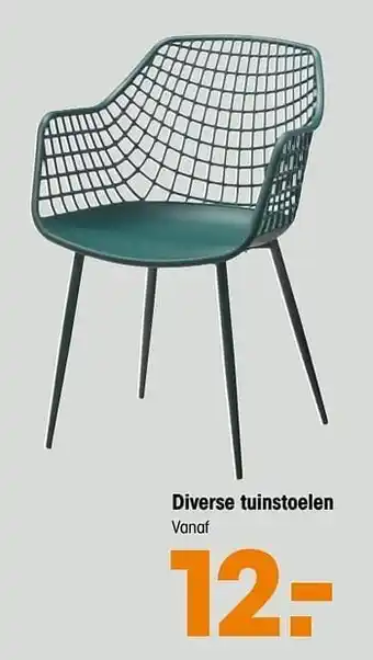 Kwantum Diverse tuinstoelen aanbieding