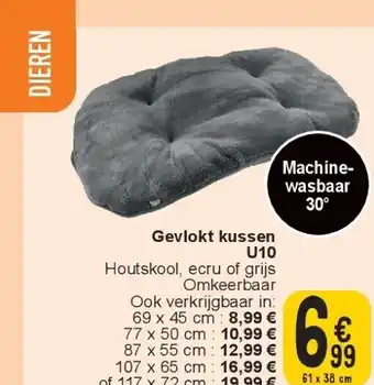 Cora Gevlokt kussen aanbieding
