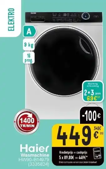 Cora Wasmachine hw90-b14979 aanbieding