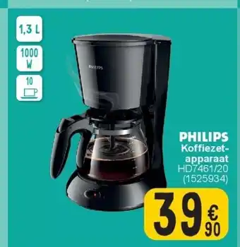 Cora Koffiezetapparaat hd7461/20 aanbieding