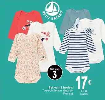 Set van 3 body’s