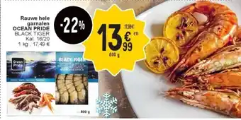 Cora Rauwe hele garnalen ocean pride aanbieding