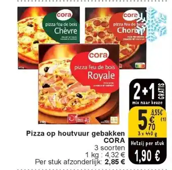 Cora Pizza op houtvuur gebakken cora aanbieding