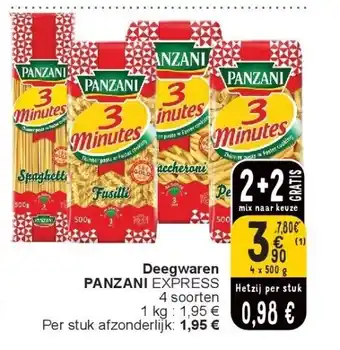Cora Deegwaren panzani express aanbieding