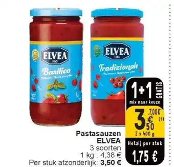 Cora Pastasauzen elvea aanbieding