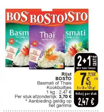 Cora Rijst bosto aanbieding