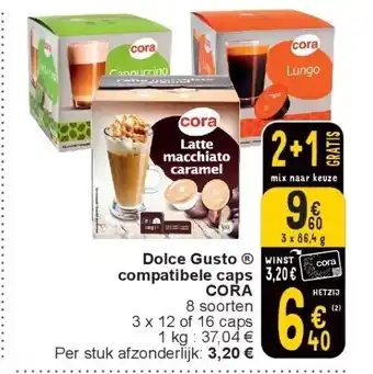 Cora Dolce gusto compatibele caps cora aanbieding