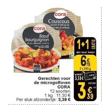 Cora Gerechten voor de microgolfoven cora aanbieding