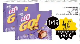 Cora Chocoladekoekjes milka aanbieding