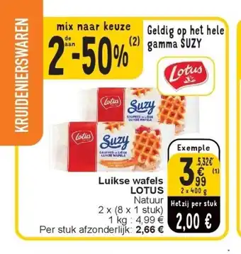 Cora Luikse wafels lotus aanbieding