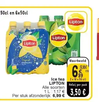 Cora Ice tea lipton aanbieding