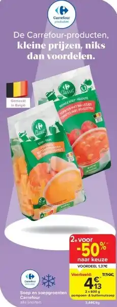 Carrefour Soep en soepgroenten carrefour aanbieding