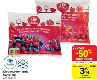 Carrefour Diepgevroren fruit carrefour aanbieding