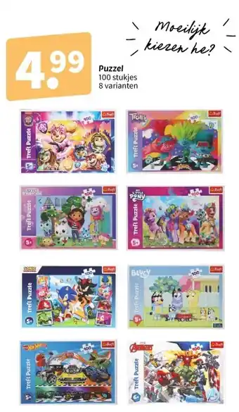 Wibra Puzzel aanbieding