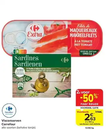 Carrefour Visconserven carrefour aanbieding