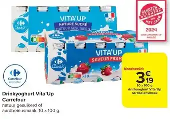 Carrefour Drinkyoghurt vita’up carrefour aanbieding