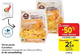 Carrefour Verse pasta carrefour aanbieding