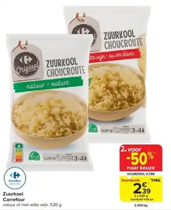 Carrefour Zuurkool carrefour aanbieding