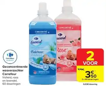 Carrefour Geconcentreerde wasverzachter carrefour aanbieding