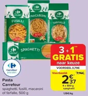 Carrefour Pasta Carrefour aanbieding