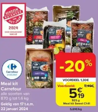 Carrefour Meal kit Carrefour aanbieding