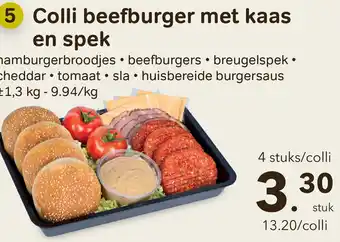 Bon Ap Colli beefburger met kaas en spek aanbieding