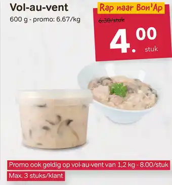 Bon Ap Vol-au-vent aanbieding