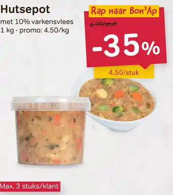 Bon Ap Hutsepot met 10% varkensvlees aanbieding