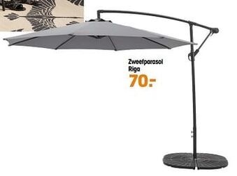 Kwantum Zweefparasol riga aanbieding