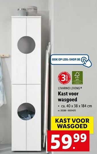 Lidl Kast voor wasgoed aanbieding