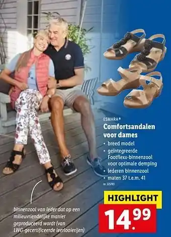 Lidl Comfortsandalen voor dames aanbieding