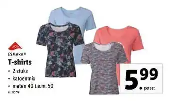 Lidl T-shirts aanbieding