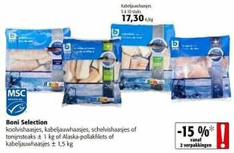Colruyt Boni selection kabeljauwhaasjes aanbieding