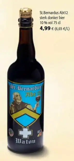 Colruyt St.bernardus abt12 sterk donker bier aanbieding