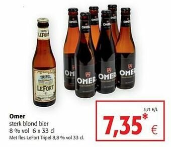 Colruyt Omer sterk blond bier aanbieding