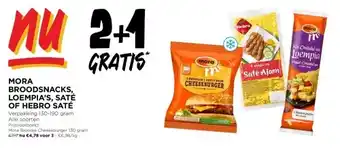 Jumbo Mora broodsnacks, loempia’s, saté of hebro saté aanbieding