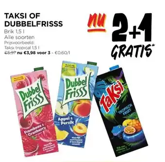 Jumbo Taksi of dubbelfrisss aanbieding