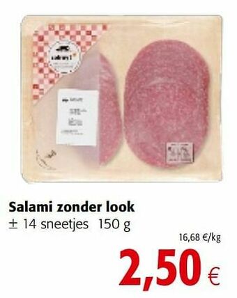 Colruyt Salami zonder look aanbieding