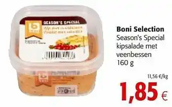 Colruyt Boni selection season`s special kipsalade met veenbessen aanbieding