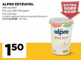 Jumbo Alpro yoghourt naturel ongezoet aanbieding