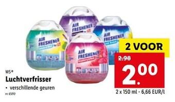 Lidl Luchtverfrisser aanbieding
