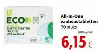 Colruyt All-in-one vaatwastabletten aanbieding