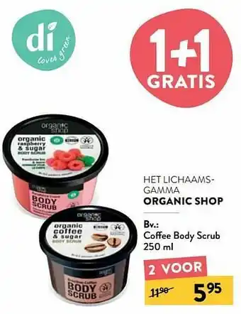 Di Coffee body scrub aanbieding