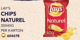 Lay's CHIPS NATUREL 20X40G