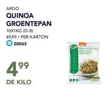 Bidfood ARDO QUINOA GROENTEPAN aanbieding